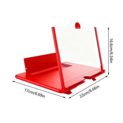 Phone Screen Magnifier - 3D HD Tabletop Cell Phone Enlarger for Seniors, Movies & Video Watching