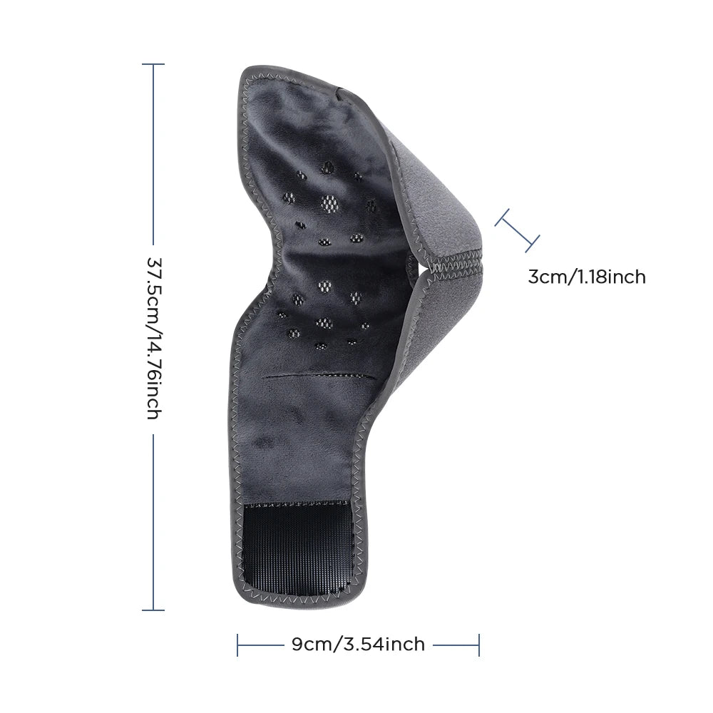Electric Foot & Ankle Massager with Heat – Cordless Vibration Heating Pad Wrap for Sports Recovery and Support