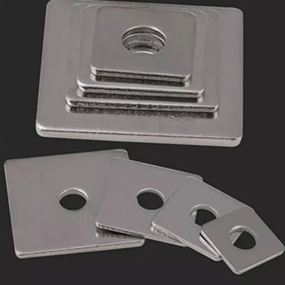 Square Flat Washer DIN436 — 304 Stainless Steel M3, M4, M5, M6, M8 High-Quality Washer Plates