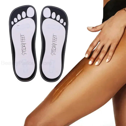 20PCS Disposable Women’s Tanning Slippers – 11" Sticky Foot Pads Protectors for Spray Tan & Body Care