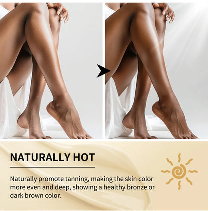 AG Hot Tanning Cream — Long-Lasting Bronzer for Smooth, Non-Sticky Skin, Suitable for All Skin Types
