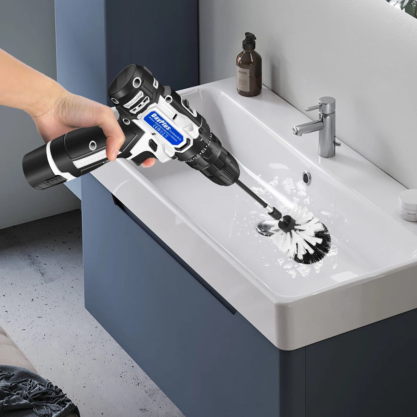 Cordless Drill Brush Kit - All-Purpose Electric Spin Scrubber & Cleaning Brush for Drilling and Cleaning Tasks