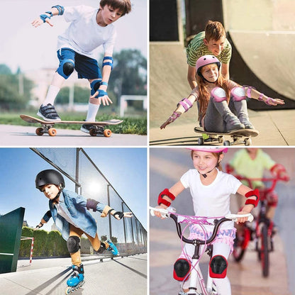 Kids Bike Helmet & Protective Gear Set – Toddler Helmet with Knee, Elbow & Wrist Pads for Cycling, Skateboard, Scooter & Skating