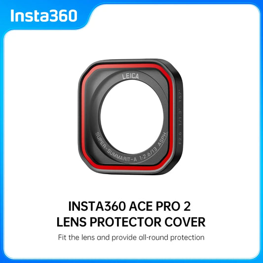 Original Insta360 Ace Pro 2 Lens Protector Cover – Anti-Fingerprint Waterproof Glass, Easy Install Leica Co-Engineered Camera Lens Guard