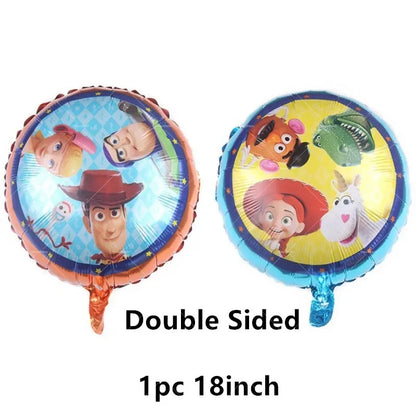 Disney Toy Story Buzz Lightyear Birthday Party Decoration Set – Foil & Latex Balloons, Happy Birthday Banner & Cake Topper for Kids Boys Hero Theme Party