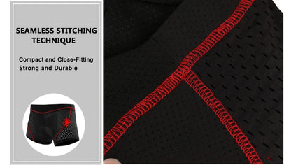 X-TIGER Men’s Cycling Underwear Shorts – 5D Gel Pad, Breathable Non-Slip Bike Shorts for MTB & Road Cycling