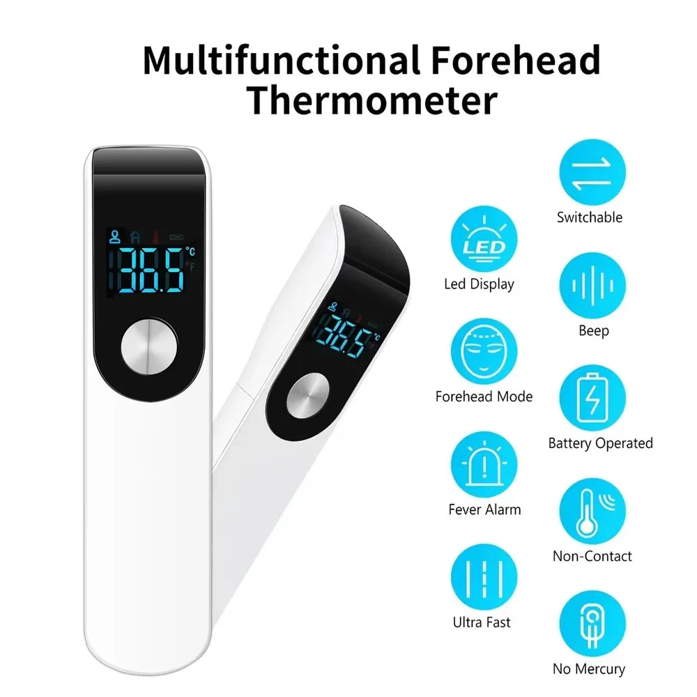 Celsius Display Digital Infrared Thermometer | Non-Contact Medical Temperature Gun Hygrometer