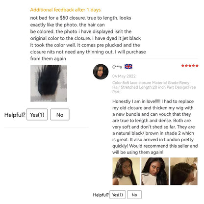 13x4 Transparent Lace Frontal – Brazilian Straight Human Hair Closure 4x4, 5x5, 6x6, 24 Inch for Women