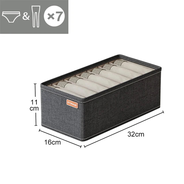 Underwear & Socks Organizer Storage Box – Cabinet Drawer Clothes Organizer for Household Classified Storage