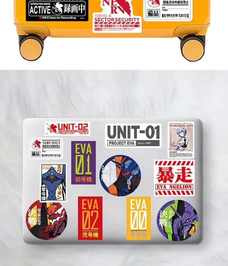 Neon Genesis Evangelion EVA-01 Sticker – Waterproof Glossy Anime Chassis Decal, Wholesale Gift