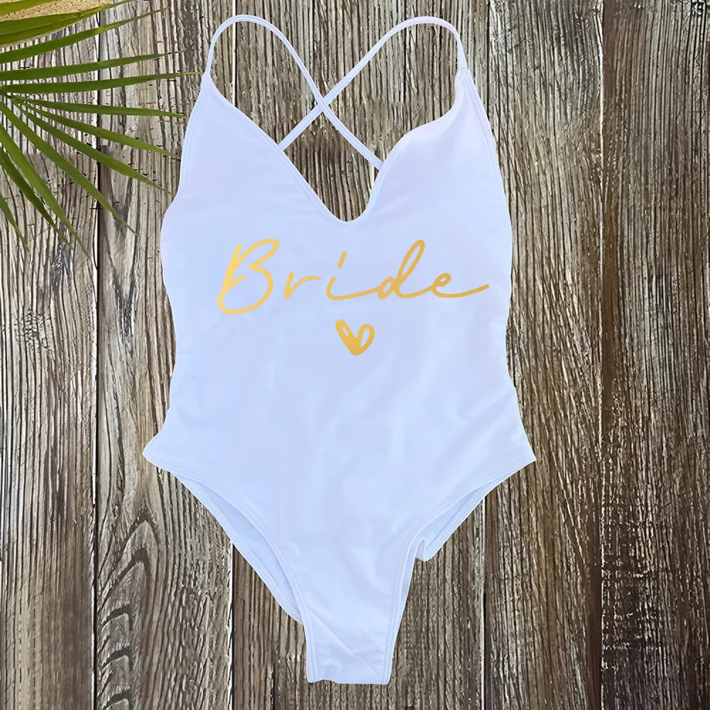 Women's Padded One Piece Swimsuit - Sexy Plus Size Beachwear Bathing Suit for Summer & Bachelorette Parties