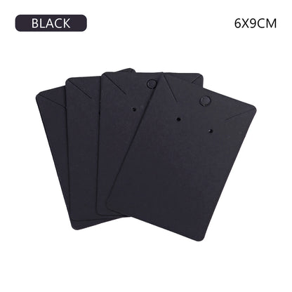 50PCS Jewelry Display Cards — Self-Seal Cardboard Hang Tags for Earrings & Necklaces, Jewelry Organizer Packaging