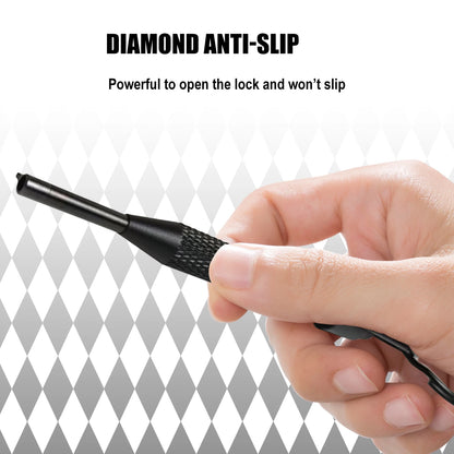 AK-01B Rotating Handcuff Key — High Carbon Steel & Aluminum Alloy with Key Ring, Universal Police Handcuff Key