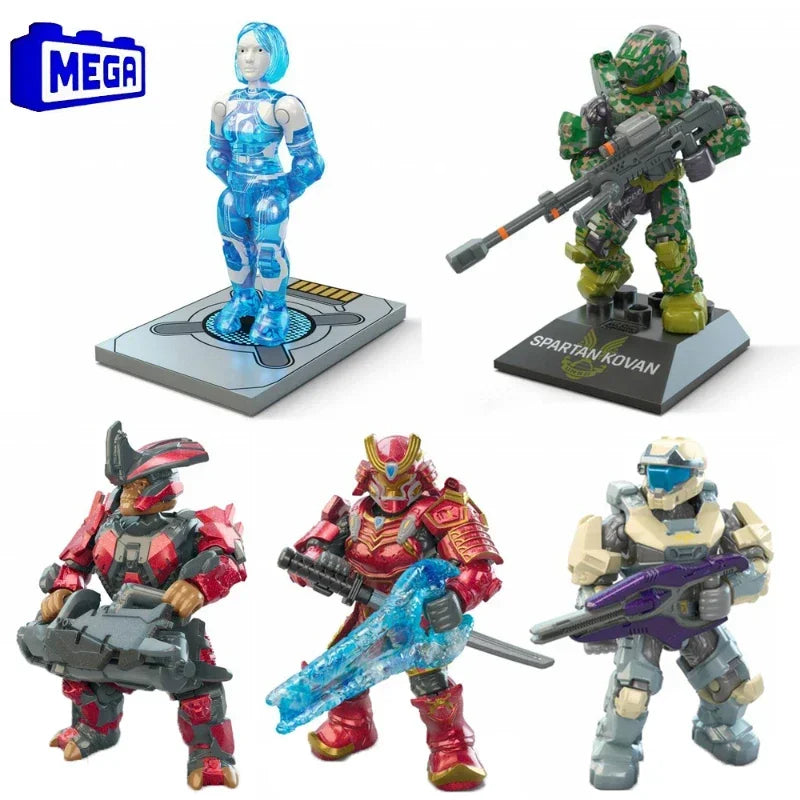 Original Mega Construx Halo Infinites Heroes Series 17 – Spartan Yoroi Kovan Agryna Action Figure Collectible Toy