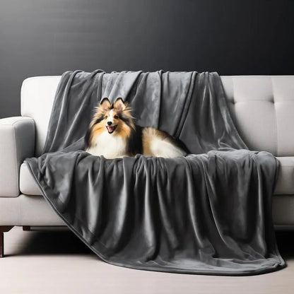 Waterproof Reversible Blanket – Water-Resistant Leakproof Bed & Sofa Cover for Adults, Elderly, and Pets