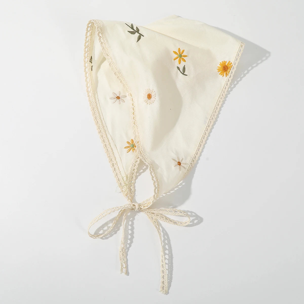 Fabric Printing Triangle Scarf — Flower Turban Bandana Headband for Women Retro Hair Accessories