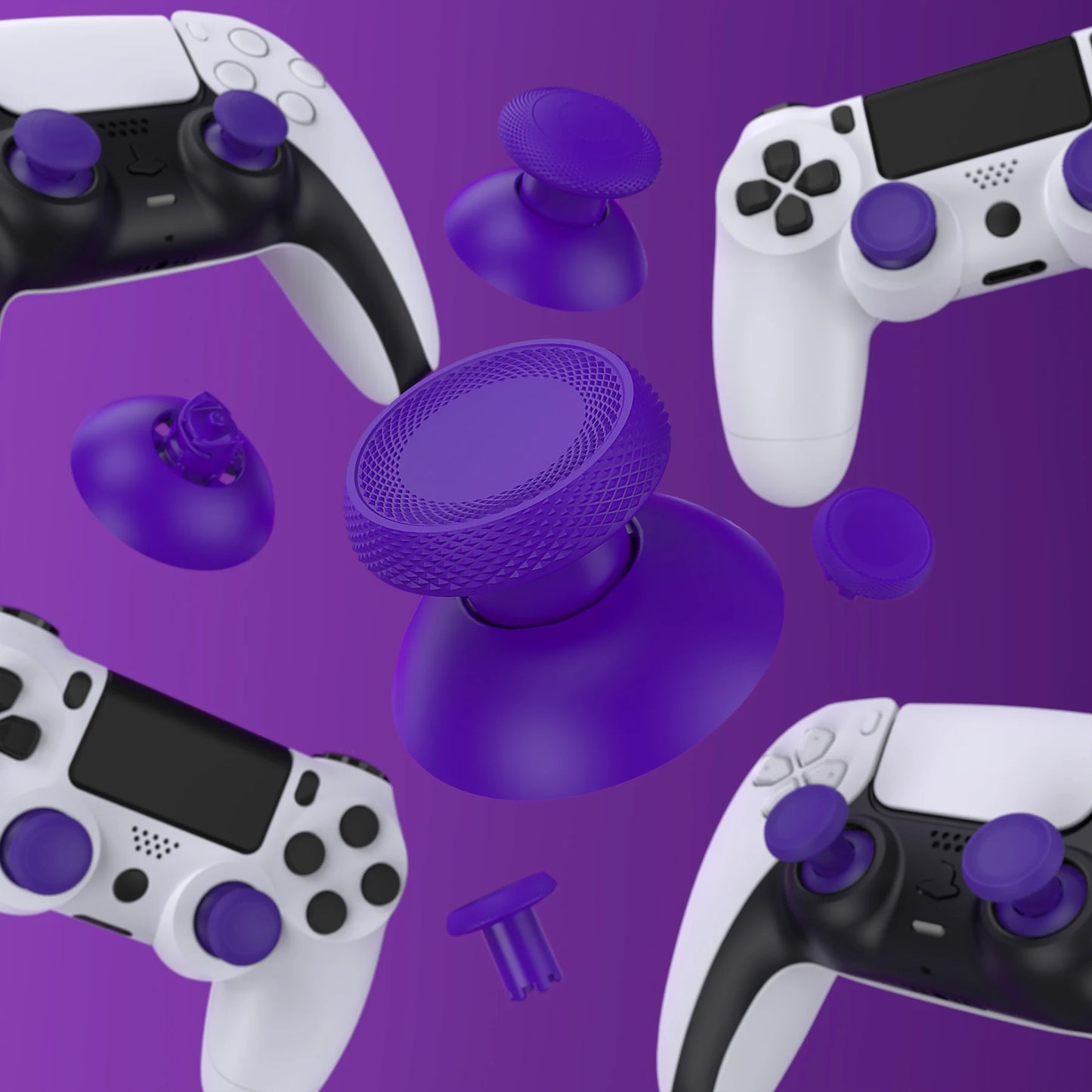 eXtremeRate ThumbsGear V3 — Interchangeable Ergonomic Replacement Thumbsticks for PS5 & PS4 Controllers