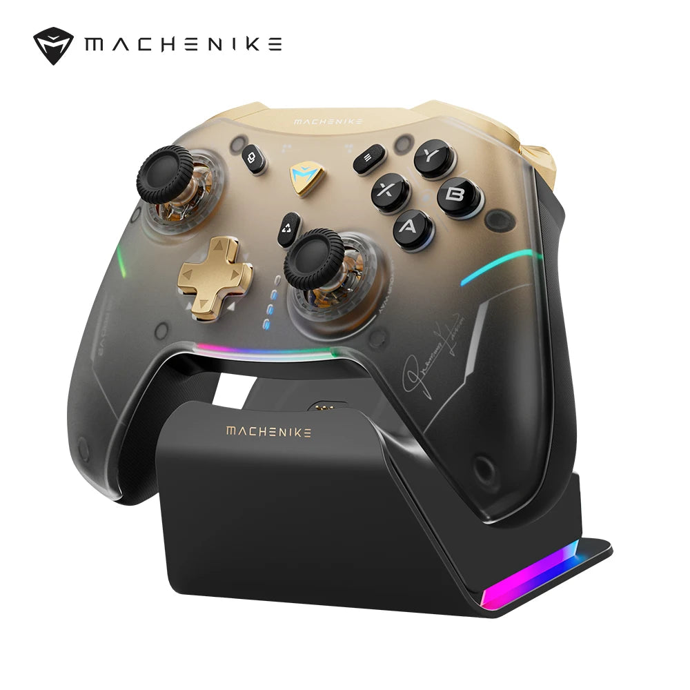 MACHENIKE G5Pro V2 Gaming Controller with Optical Triggers, ABXY Buttons, Hot-Swappable Joystick, 4K Resolution for Switch & PC