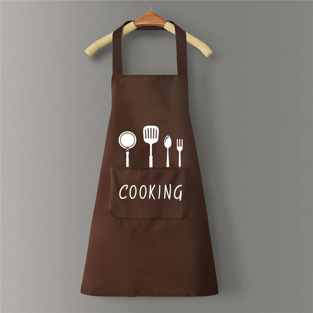 Waterproof Kitchen Cooking Apron - Oil-Resistant Adult Apron for Men and Women, Ideal for Cooking, Baking & Household Tasks
