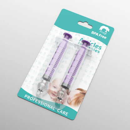 Baby Nasal Cleaner Syringe Set – 2-Piece 10mL Infant Nose Washer and Aspirator Tool