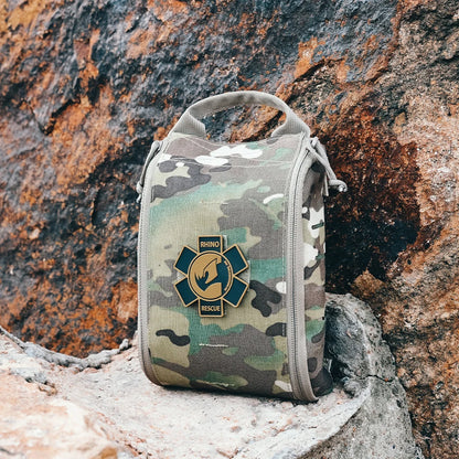 Rhino Rescue IFAK Empty Pouch - MOLLE Tactical Medical Gear Bag for Camping, Hiking & Outdoor Emergencies