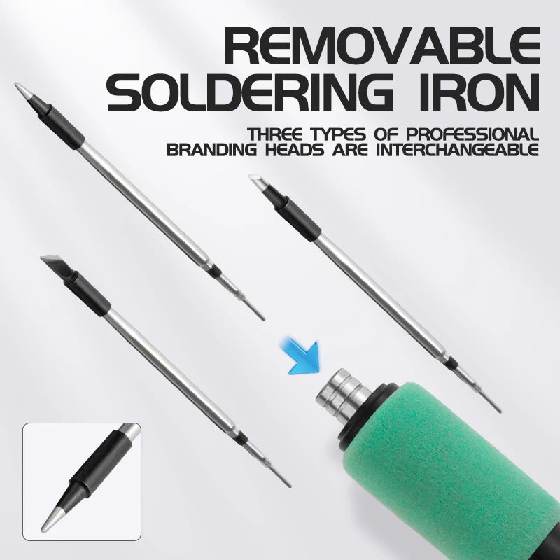 LF USB Soldering Iron 8W – 3-Level Adjustable Temperature Rechargeable Lithium Battery Welding Kit for DIY Electronics & Home Repair Soldering Set
