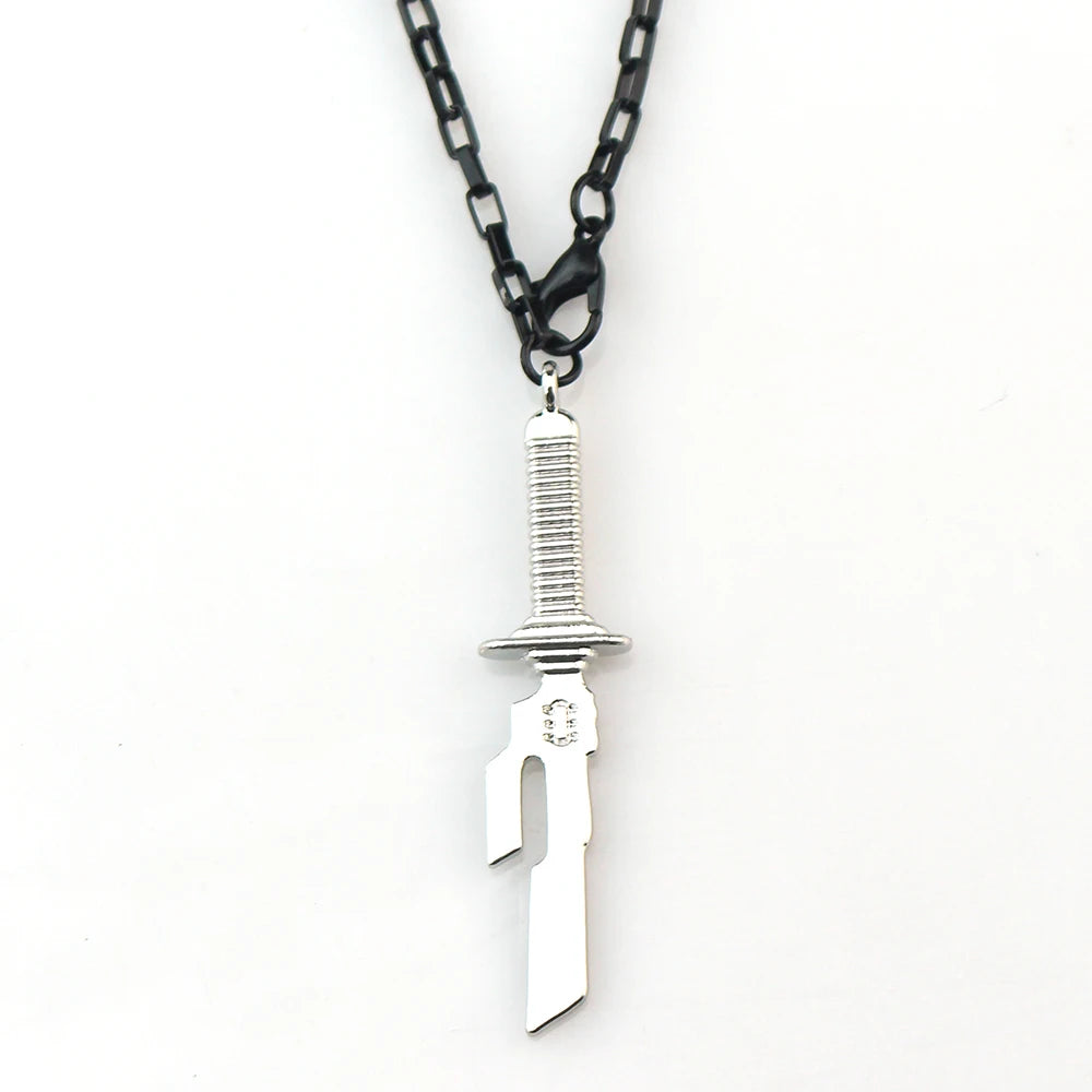 Jujutsu Kaisen Fushiguro Toji Sword Necklace - Spear of Tianri Knife Cosplay Pendant Choker Jewelry for Fans