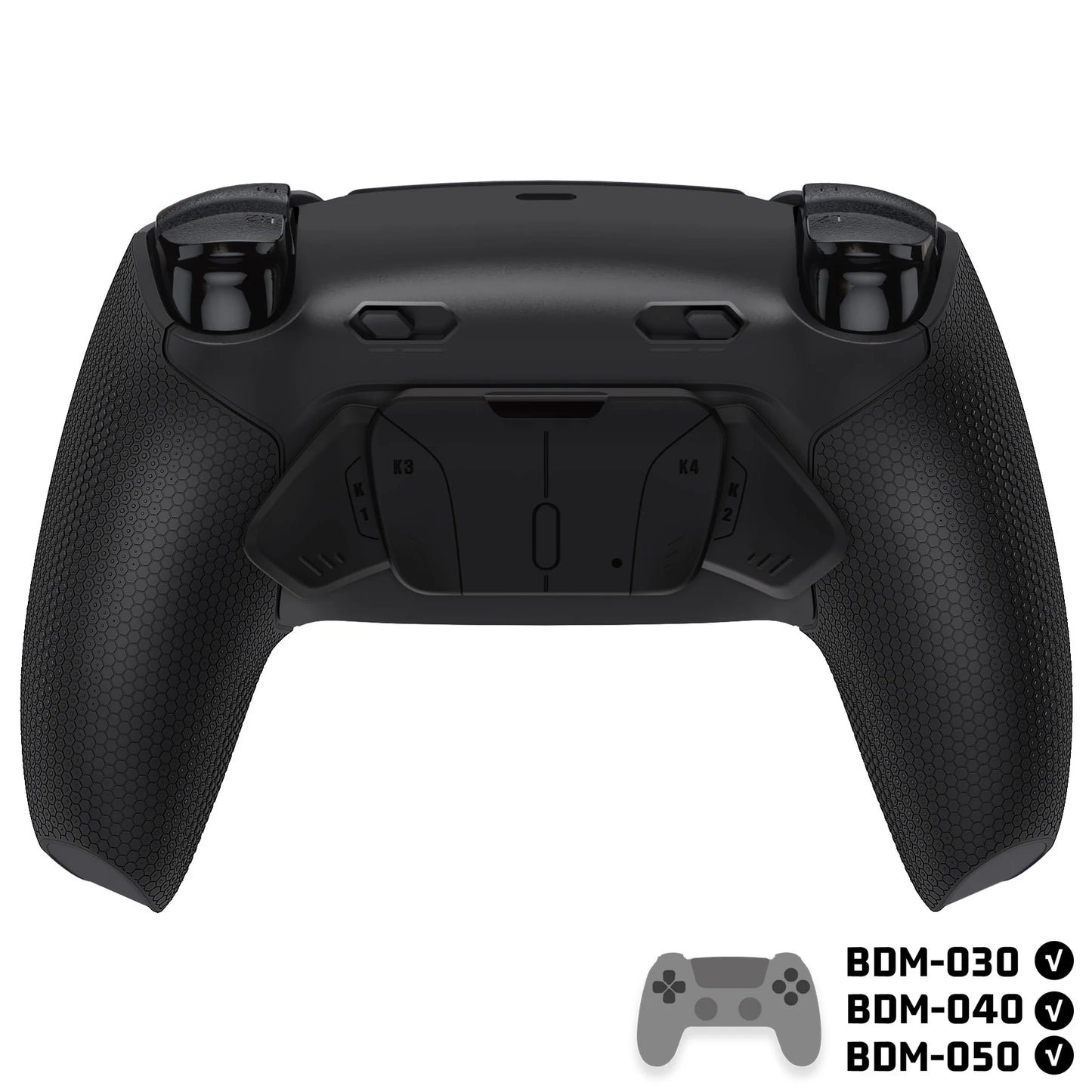 eXtremeRate RISE4 Plus MAX Back Button Kit – Remappable PS5 Controller Accessory with Clicky Trigger Stop & Rubberized Grip
