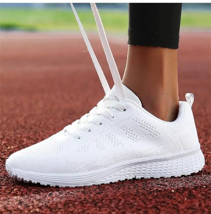 New Women's Lace-Up Flats – Casual Sneakers, Soft & Comfortable, Plus Size Available