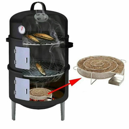 Stainless Steel BBQ Smoke Generator Rack - Cold Smoking Grill Accessory for Outdoor Barbecue