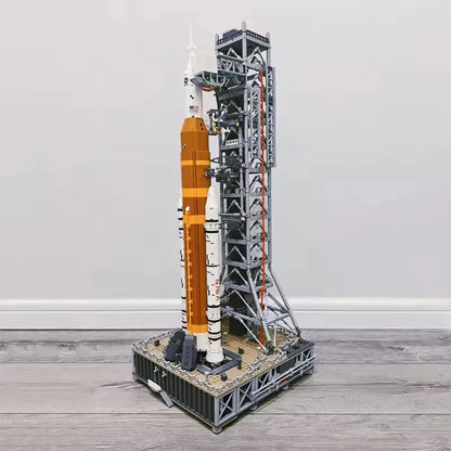 MOC Space Rocket Launch System Building Blocks – Model Toy Ornament Gift for Boys and Kids