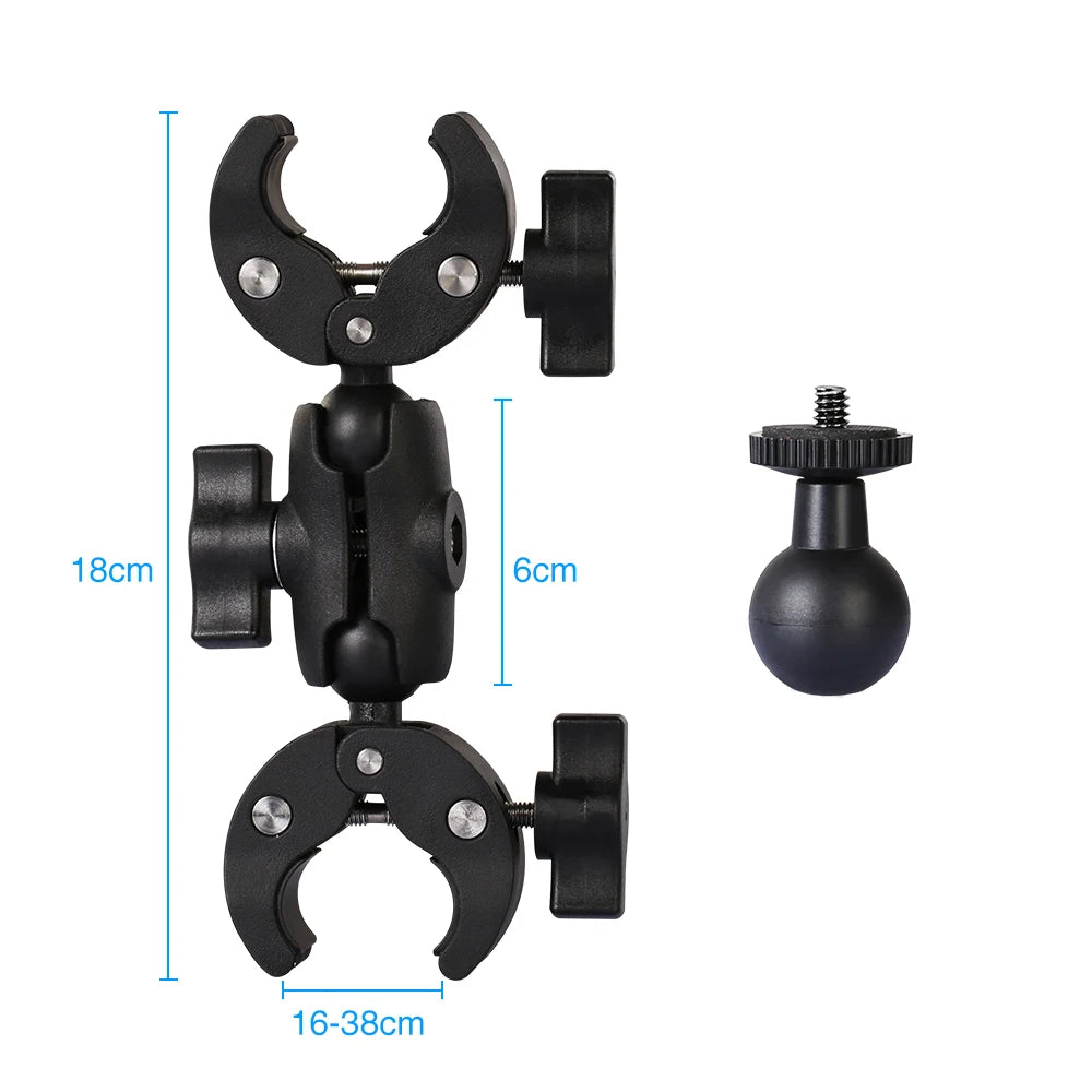 Motorcycle Panoramic Selfie Stick for Insta360 One X2/X3, Monopod Handlebar Mount Bracket, Compatible with GoPro Max Hero 11 Accessories