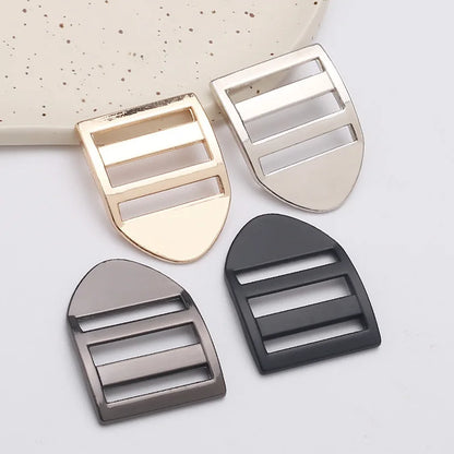 2.5cm Zinc Alloy Adjustable Buckle – Thick Metal Strap Accessory for Knapsacks & Instruments