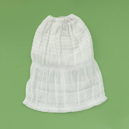 Blythe Doll Clothes Plaid Pleated Skirt & Off-Shoulder Top Tulle Dress Set — Ruffle Skirt for Licca, Azone, OB22, YMY Doll Accessories