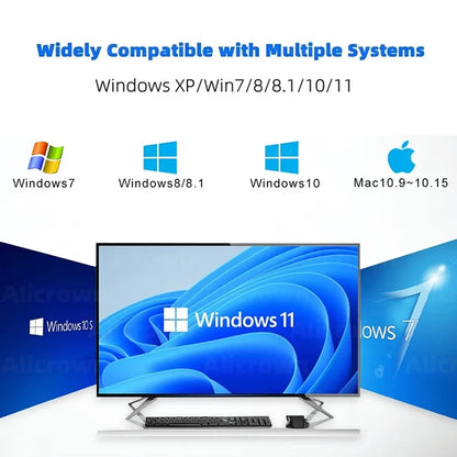 600Mbps USB WiFi Adapter – Dual Band 2.4GHz/5GHz WiFi Dongle, 802.11AC Wireless Network Card for PC