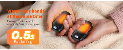 Rechargeable Hand Warmers 2-Pack – 3000mAh Each, Fast-Heating Portable Electric Pocket Heater for Outdoor Camping