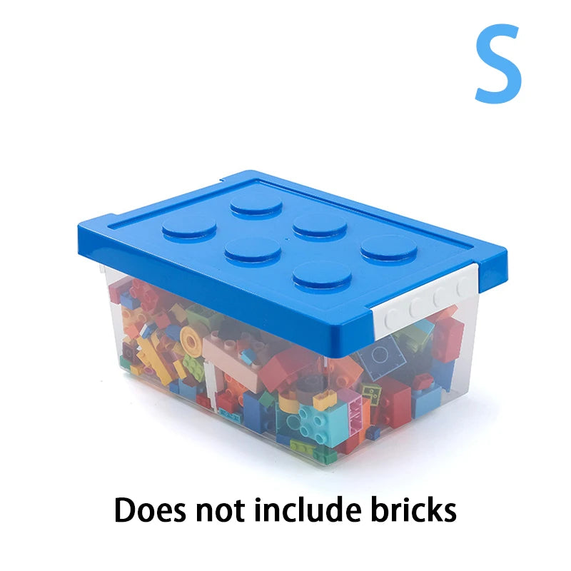 Stackable Kids Building Block Storage Box – Toy Organizer & Container for Books, Stationery, Snacks & Sundries