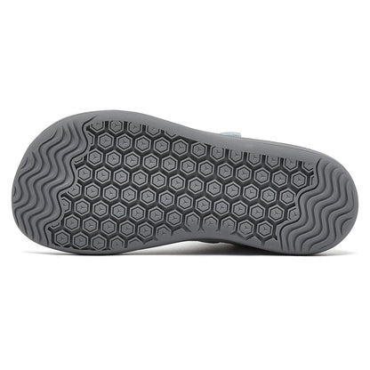 HOBIBEAR Kids Barefoot Shoes – Wide Toe Minimalist Sneakers for Boys & Girls, Lightweight Hook Loop, Artificial Leather & Fabric