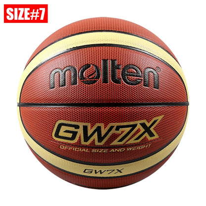 2025 Molten Basketball — Official Size 5/6/7 PU Indoor & Outdoor Ball for Men, Training, Match & Team Games