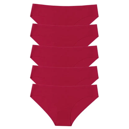 TrowBridge 5PCS Women's Seamless Panties Set – Comfortable Sport Briefs, Soft Breathable Lingerie Underwear