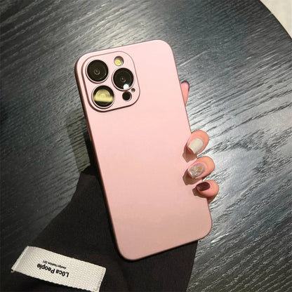 Matte Armor iPhone Case - Rugged Slim Plastic Cover with Camera Protection for iPhone 11–18, Air, Plus & Pro Max Models