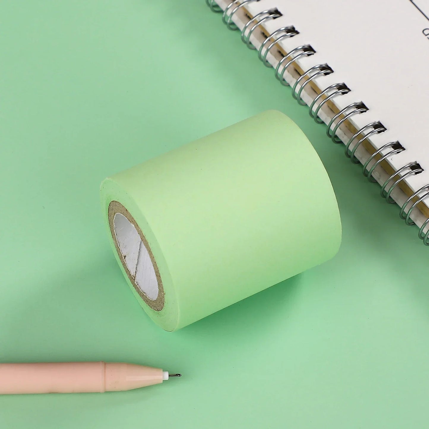 JIANWU Creative Roller Sticky Notes – Reusable Memo Notepad for Office, Diary & Message Writing Stationery Accessories
