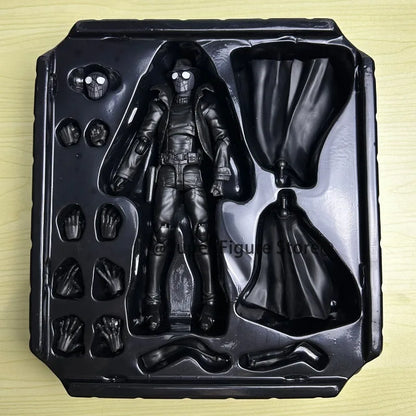 Sentinel Peter Parker Action Figure – Spider-Verse Noir PVC Collectible, Movable Miles Parker Figurine