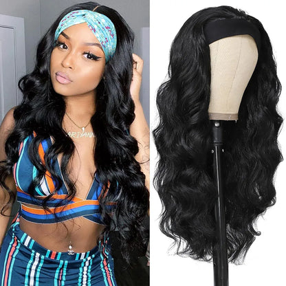 Body Wave Headband Wig – Ready-to-Wear Remy Human Hair Machine-Made Wig for Women