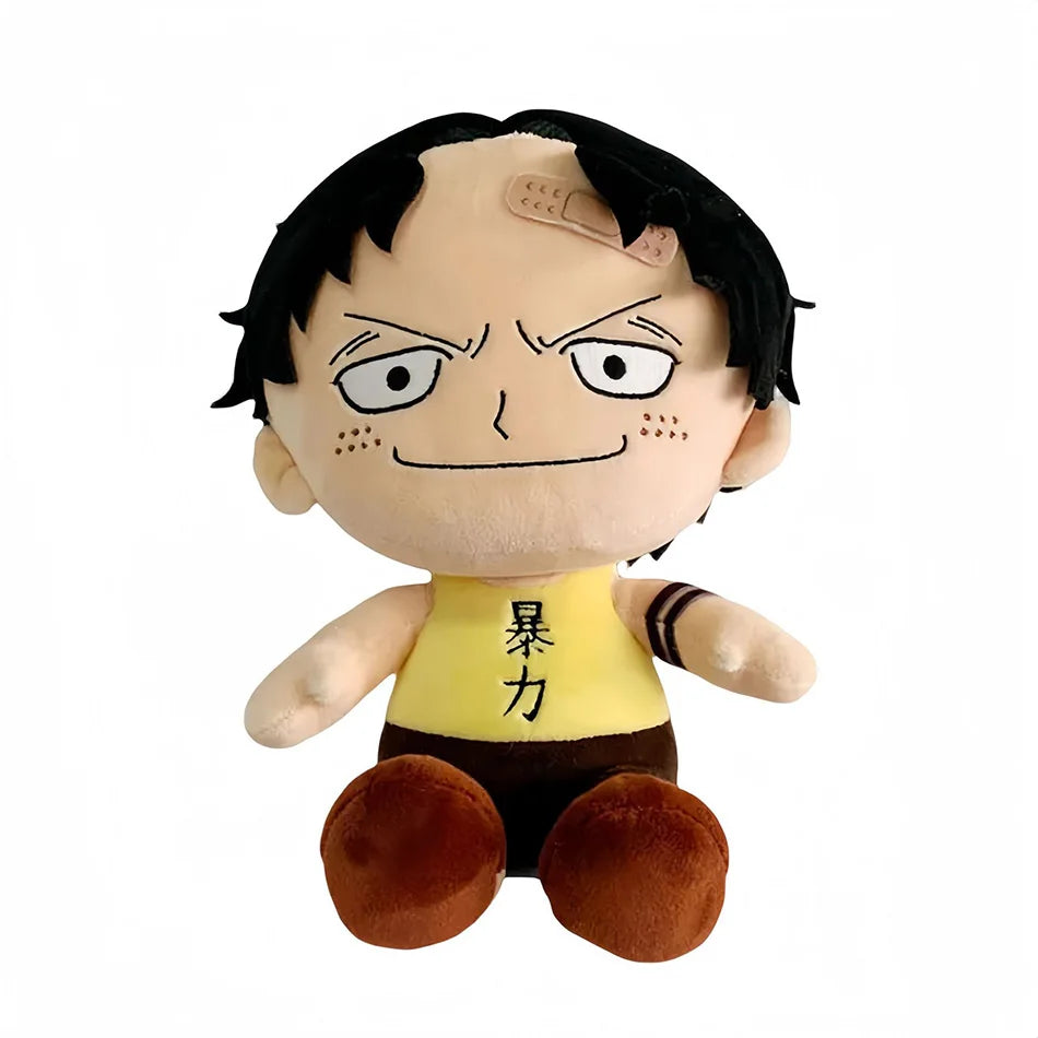 Japanese Anime One Piece Plush Toys — 25cm Luffy, Chopper, Ace & Roronoa Zoro Stuffed Dolls, Cute Cartoon Figure Kids Christmas Gift