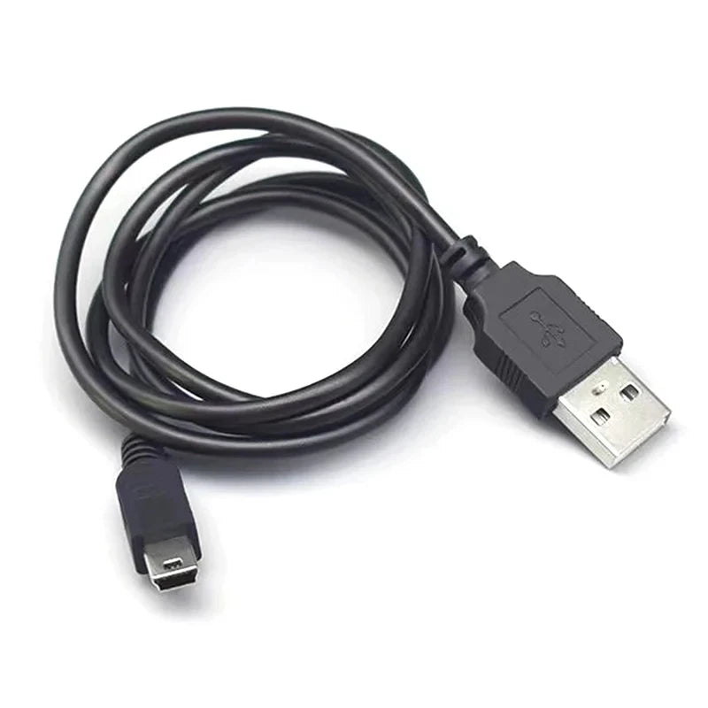 USB 2.0 Male A to Mini B 5-Pin Charging Cable for Digital Cameras Data Transfer & Power Cord Mini USB Charger Cable 1-5 Pack High Speed Sync Cable