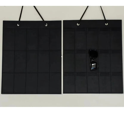 Sunglasses Felt Storage Hanging Bag – Wall & Door Mounted Sunglasses Organizer & Display Rack