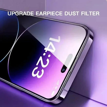 3Pcs Oleophobic Tempered Glass Screen Protector - Dust-Free Easy Installation Protective Film for iPhone 16 15 14 13 12 11 Pro Max Mini XR Plus