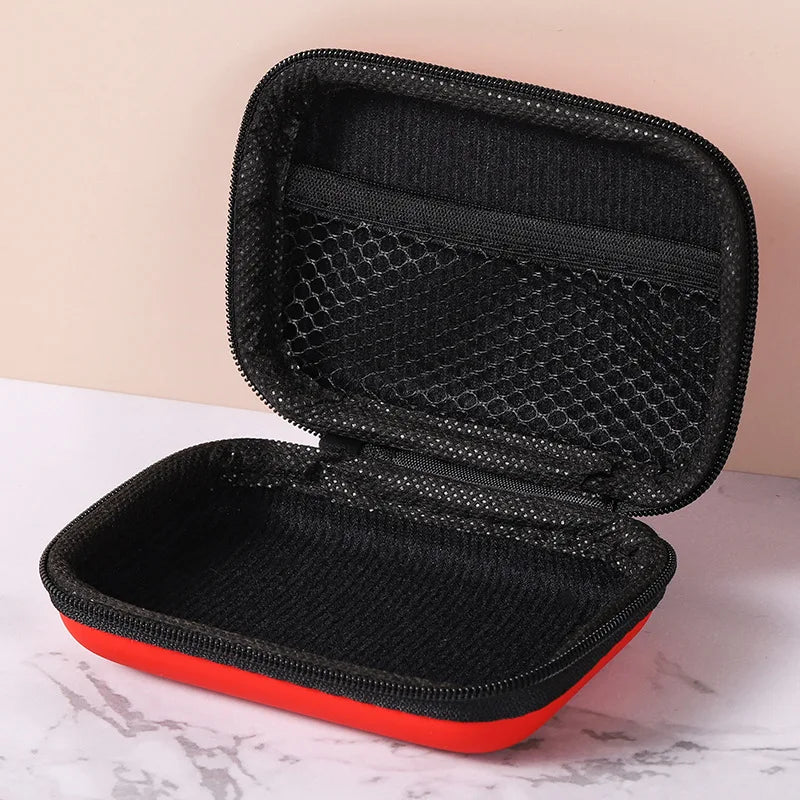 Portable Travel Cable Organizer Bag – Zipper Storage Case for Earphones & Electronic Accessories