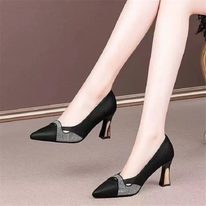 Cresfimix Women’s Pointed Toe Stiletto Heels – Beige High-Quality Spring Summer Shoes